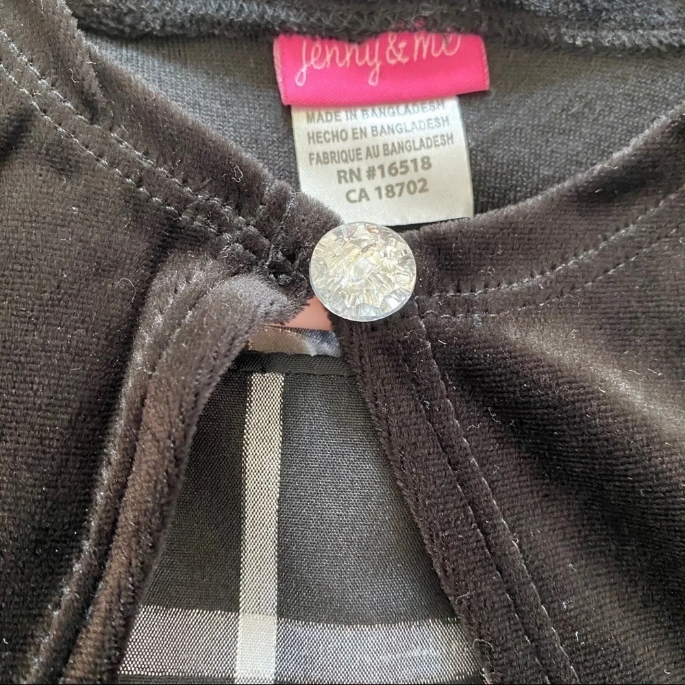 Girls Plaid Black/white fit flare Dress & cardigan Size 4